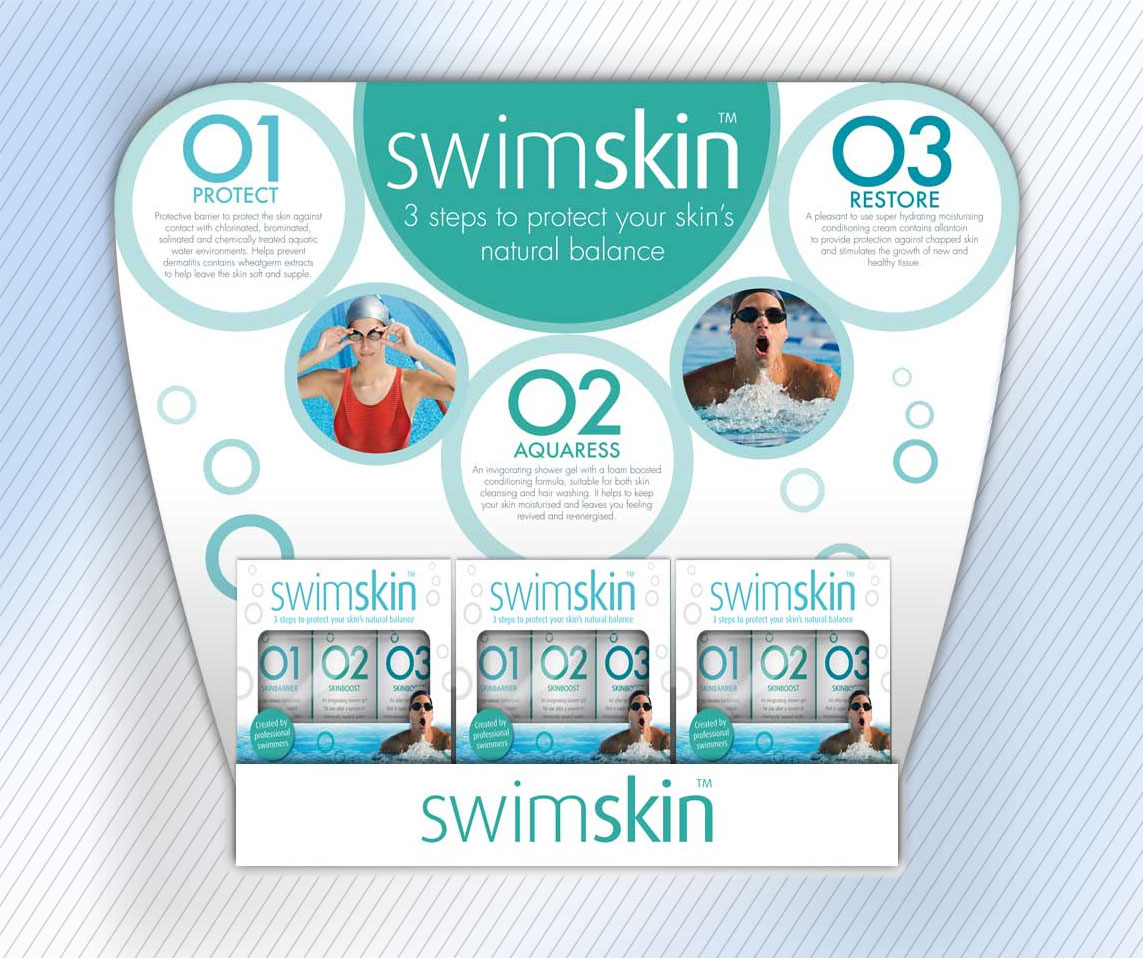 POS, instore displays for swimskin